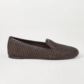 Brunello Cucinelli Women's Techno Raffia Slippers With Precious Trim Round Toe Solid Color Single Shoes Sheepskin Tassel Embellished Four Seasons Casual Flats Shoes Ngvp #1537