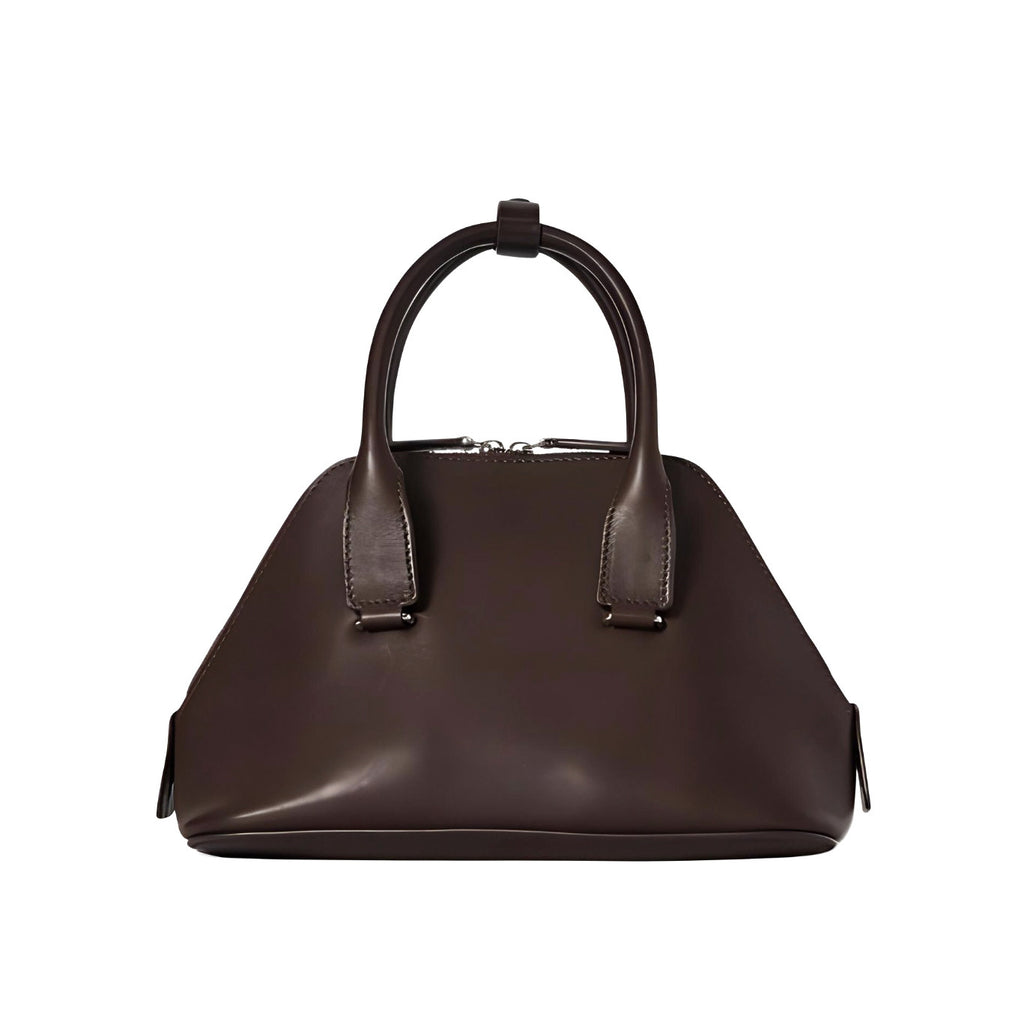 The Row Devon Women's Solid Color Adjustable Shoulder Strap Zipper Closure Calfskin Handbag Shoulder Crossbody Bag Bags #76519