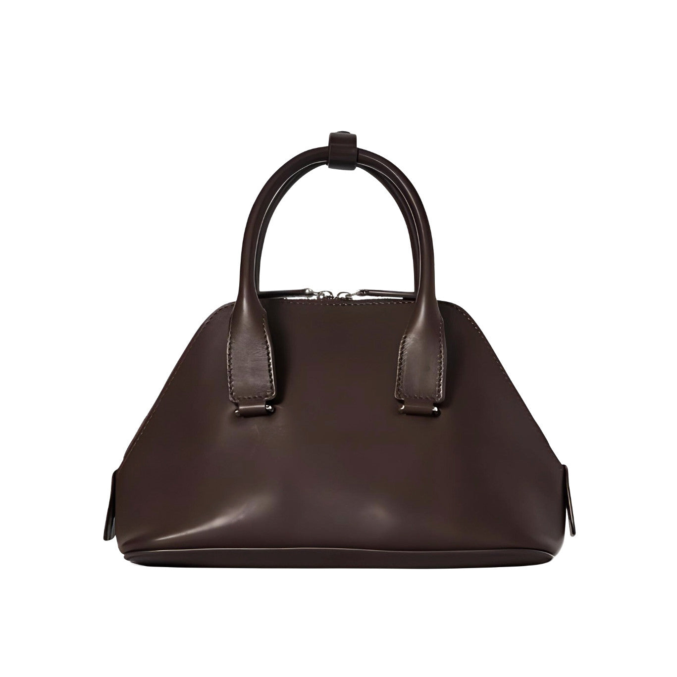 The Row Devon Women's Solid Color Adjustable Shoulder Strap Zipper Closure Calfskin Handbag Shoulder Crossbody Bag Bags #76519
