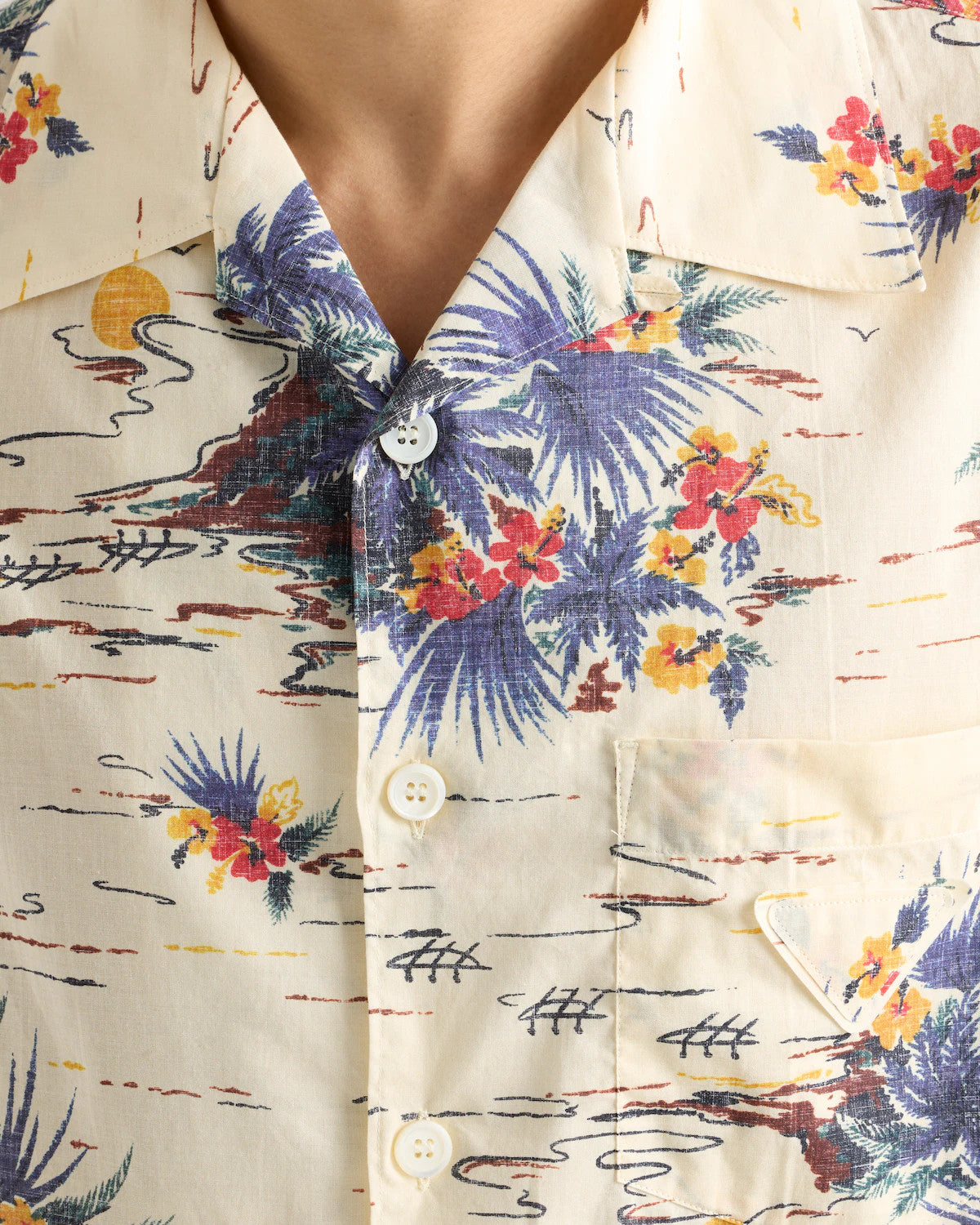 Prada Men's Women's Summer Floral Print Cotton Bowling Shirt Hawaiian Beach Style Short Sleeve Shirt T-shirt Ngvp #1495