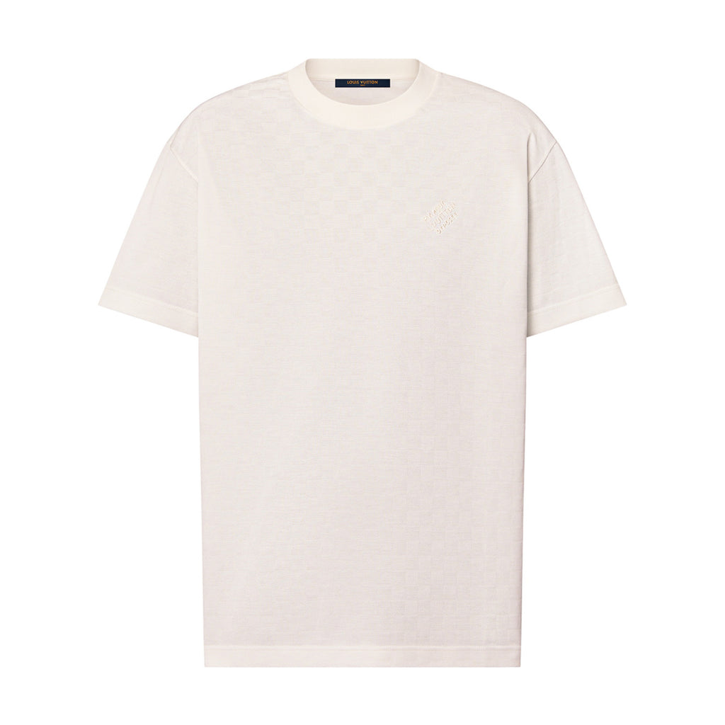 Louis Vuitton Men's Summer Solid Color Embroidered Letter Logo Round Neck Cotton Short Sleeve T-Shirt #99765