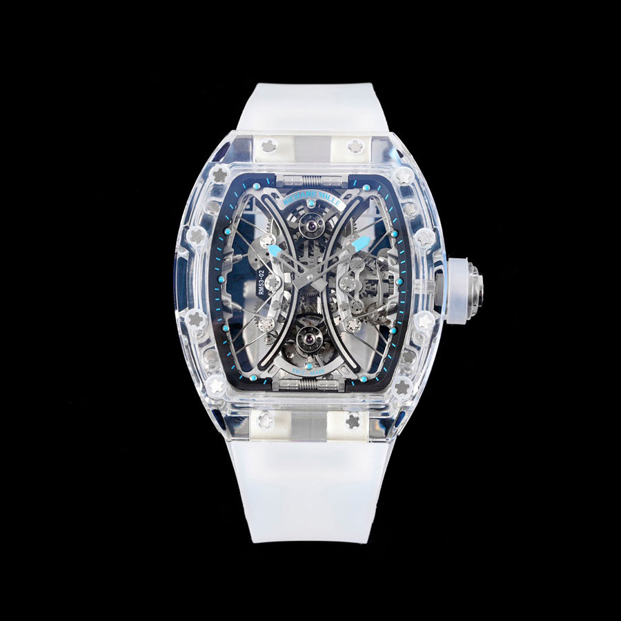 Richard Mille RM Factory Men's Tourbillon Movement Titanium Rubber Strap Fashionable Luxury Watch #74978