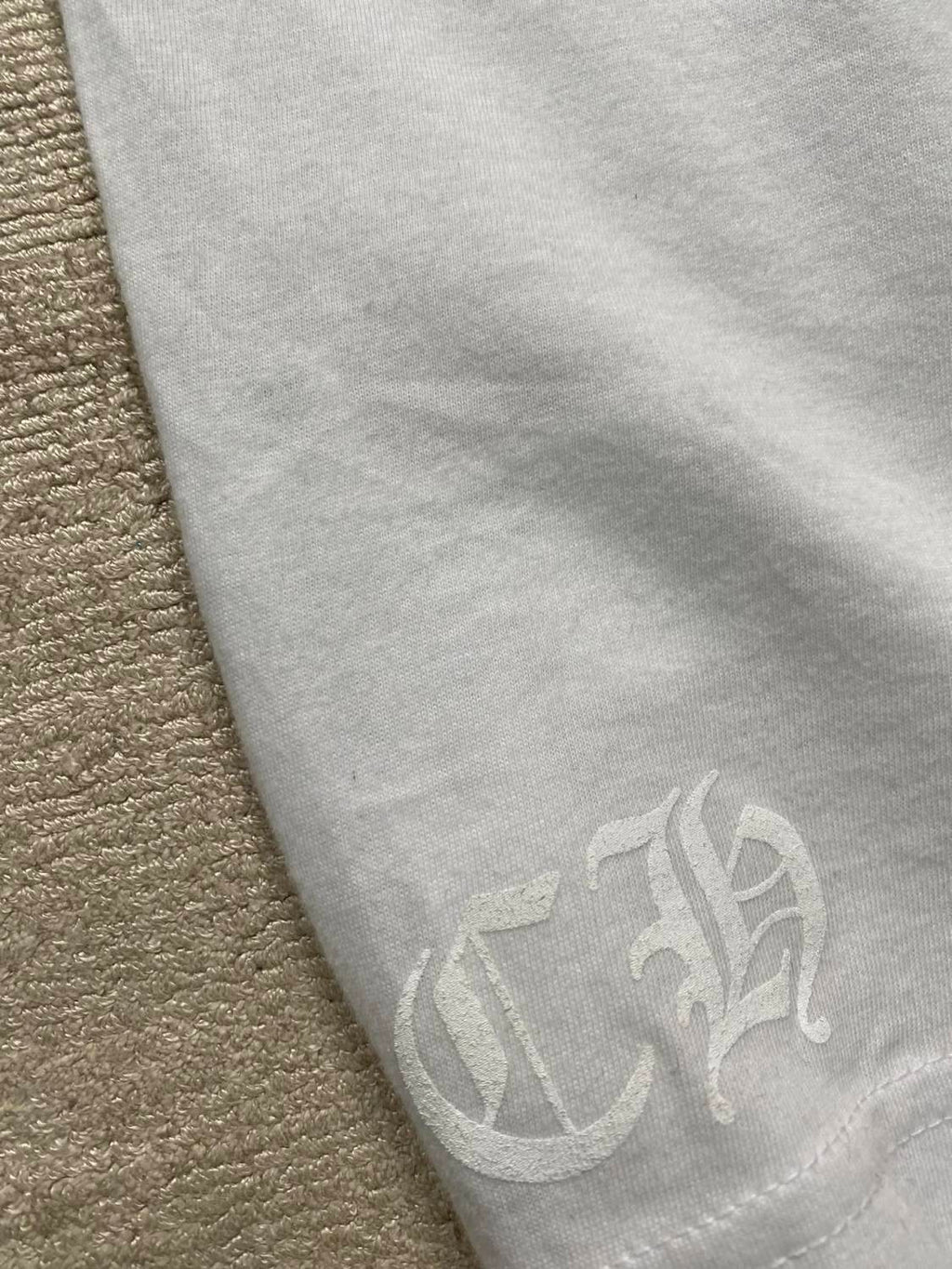 Chrome Hearts Men's and Women's Summer Neckline Sanskrit Letter Round Neck Cotton Short Sleeve T-shirt #99979
