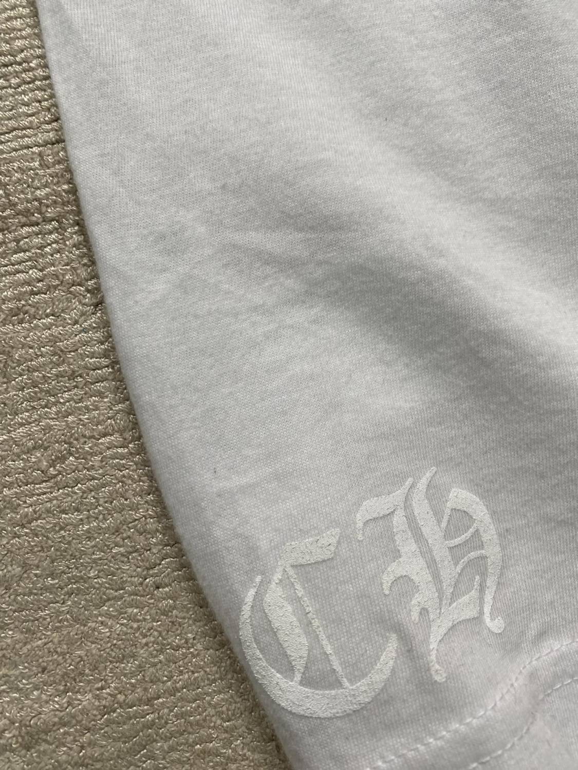 Chrome Hearts Men's and Women's Summer Neckline Sanskrit Letter Round Neck Cotton Short Sleeve T-shirt #99979