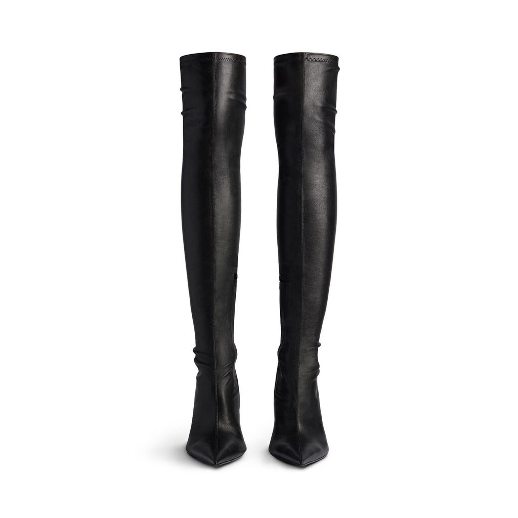 Balenciaga Women's Spring Summer Autumn AVENUE110mm Boots Solid Color Stretch Napa Sheepskin Boots Leather Pointed Toe Fine Heel Boots Casual Shoes Ngvp #2114
