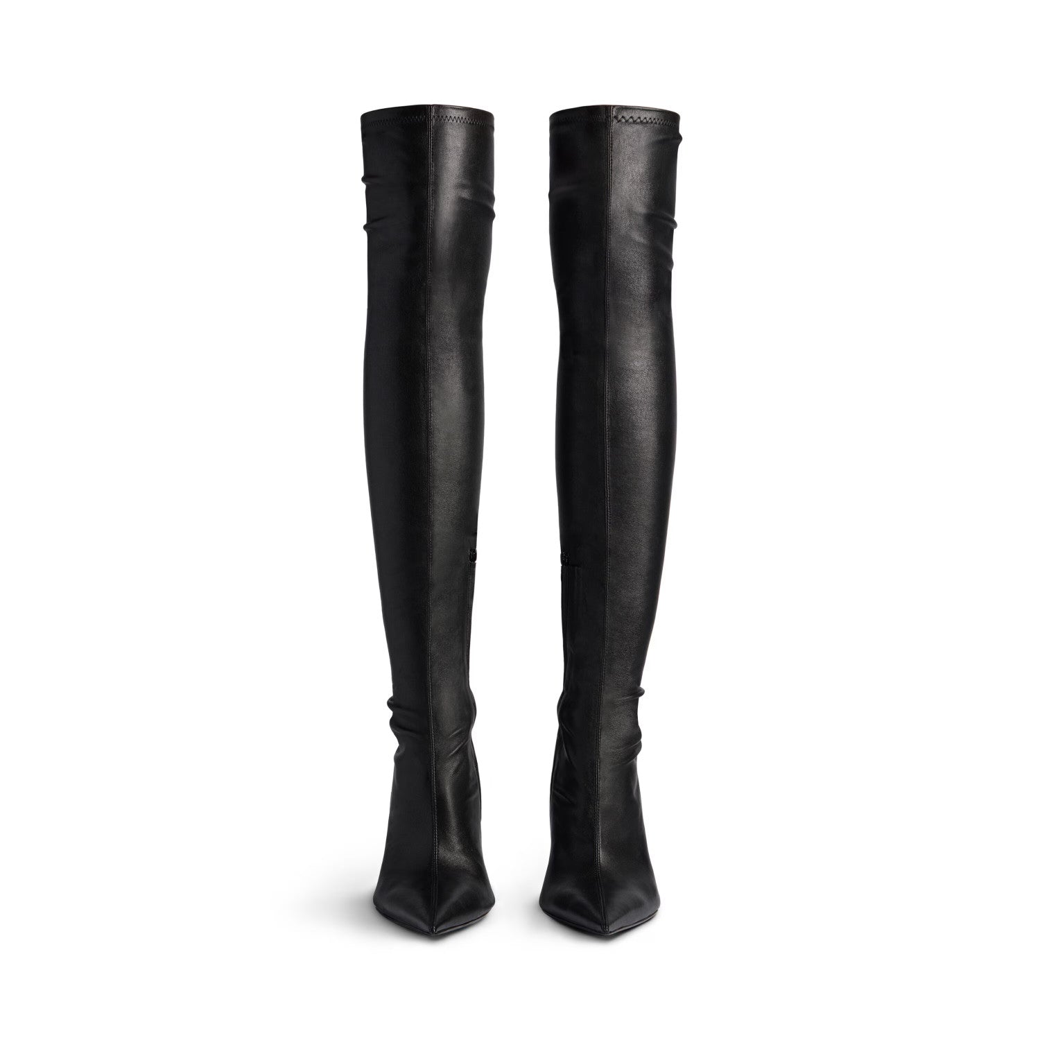 Balenciaga Women's Spring Summer Autumn AVENUE110mm Boots Solid Color Stretch Napa Sheepskin Boots Leather Pointed Toe Fine Heel Boots Casual Shoes Ngvp #2114