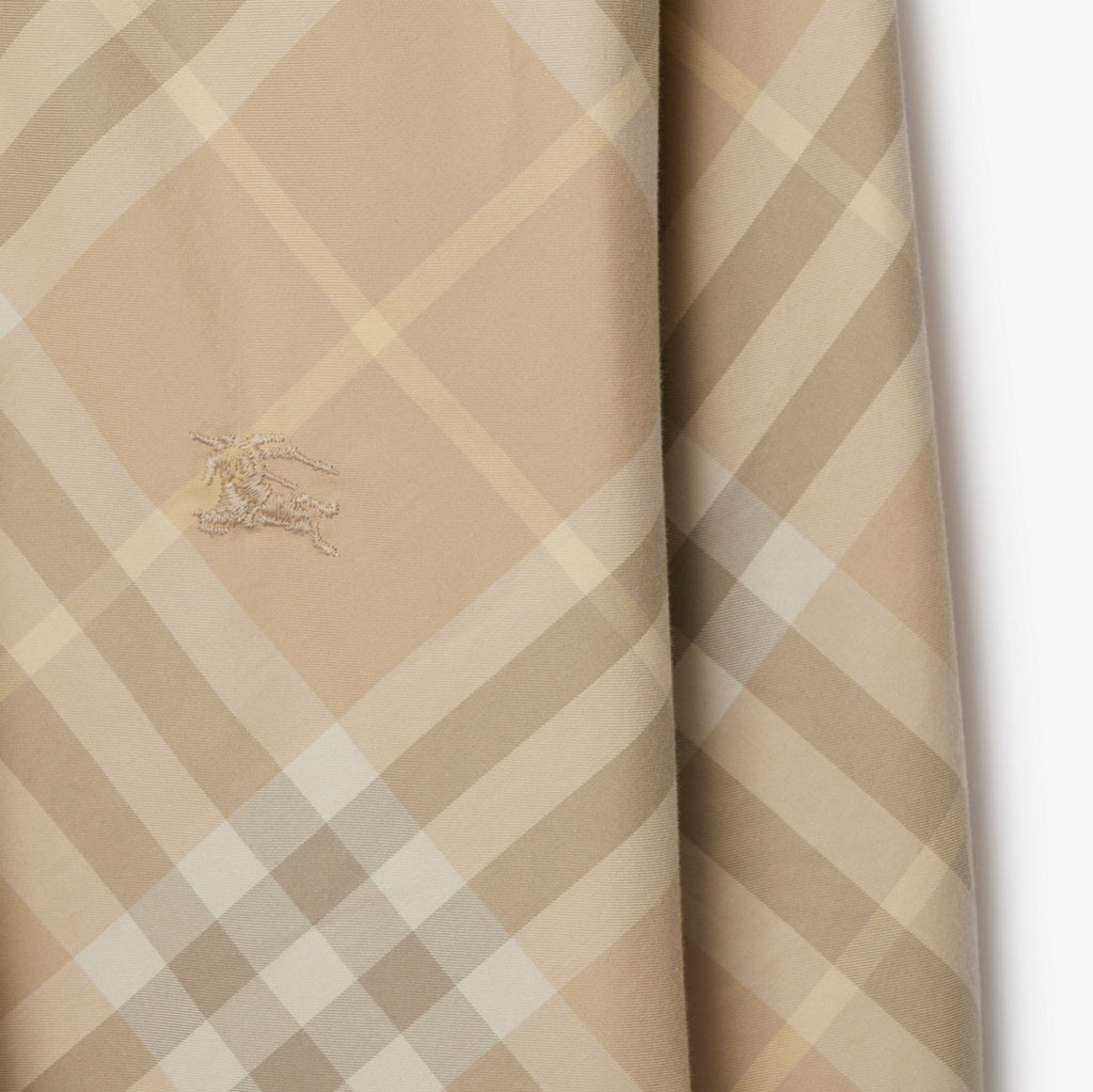 Burberry Men's Spring And Autumn New Retro Plaid Cotton Shirt Color Blocking Single-breasted Lapel Button Down Shirt  #71363