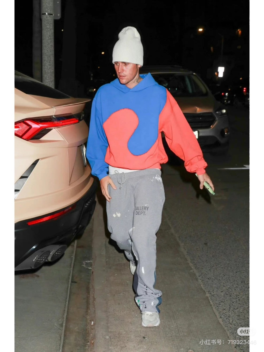Gallery Dept Men's Spring And Autumn High Street Trend Structure Splicing Splash Ink Casual Sweatpants American Fashion Casual Straight Casual Pants #71782