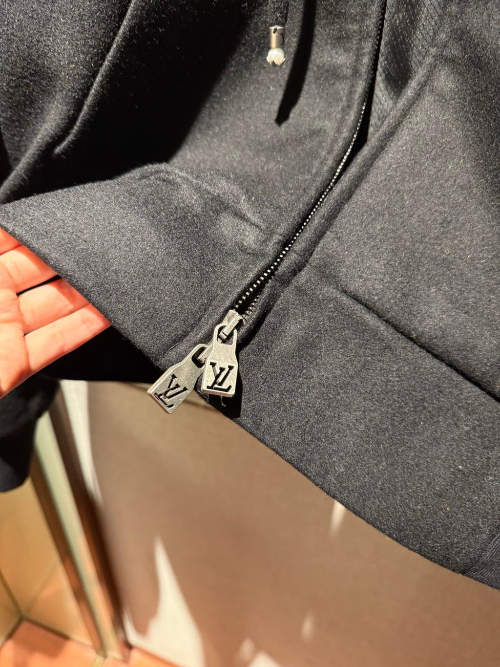 Louis Vuitton Tailored Technical Wool Hooded Blouson #334039