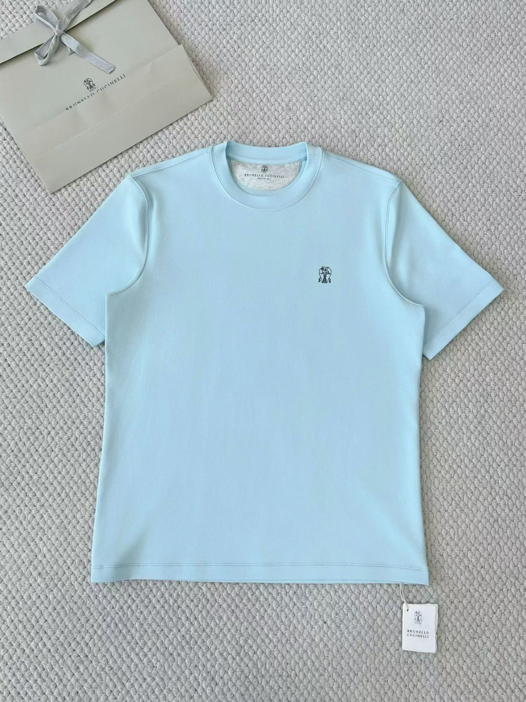 Brunello Cucinelli Cotton Jersey Slim Fit Crew Neck T-shirt With Logo #376925