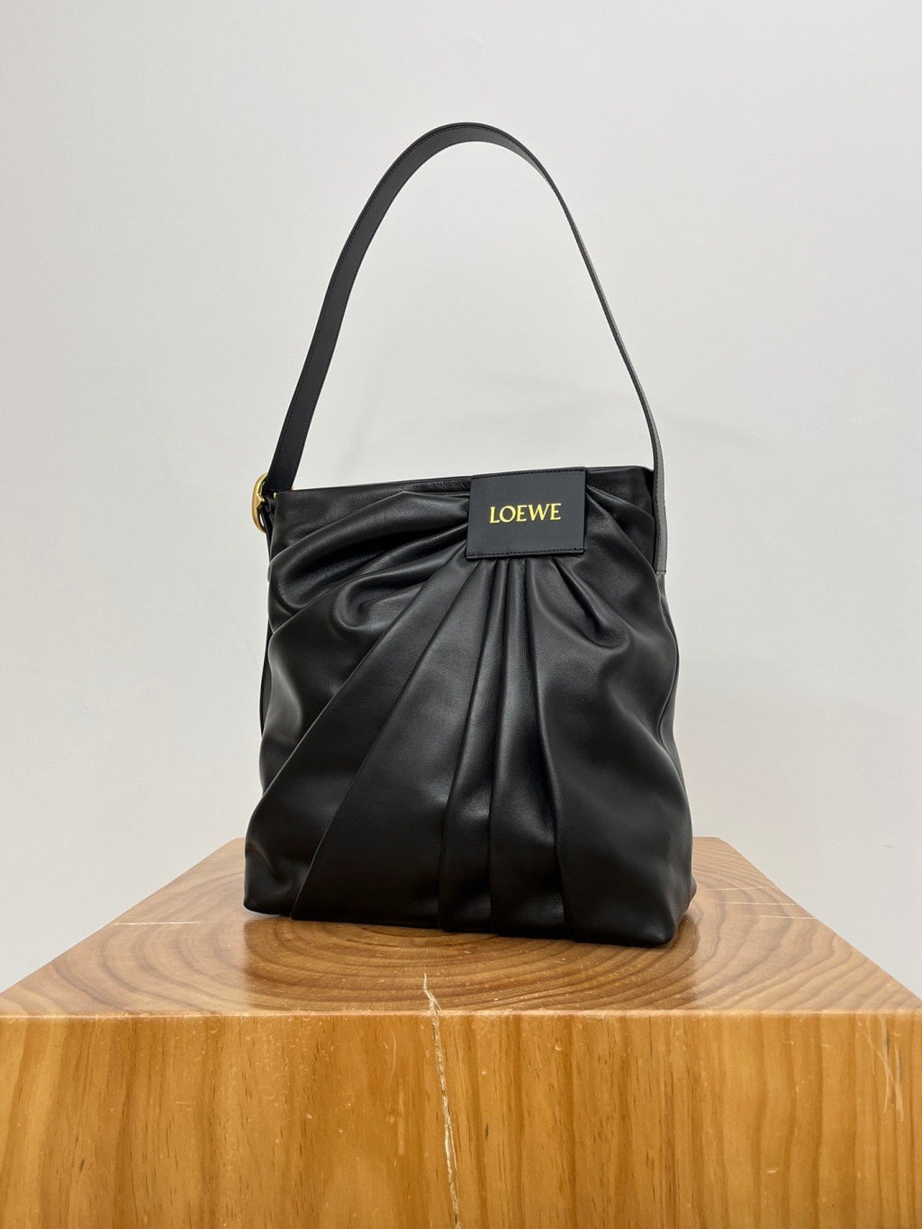 Loewe Women's new soft Napa goat leather Draped handbag Bag Bags #82509A