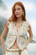 Multicolor Rendeira 3d  Vest