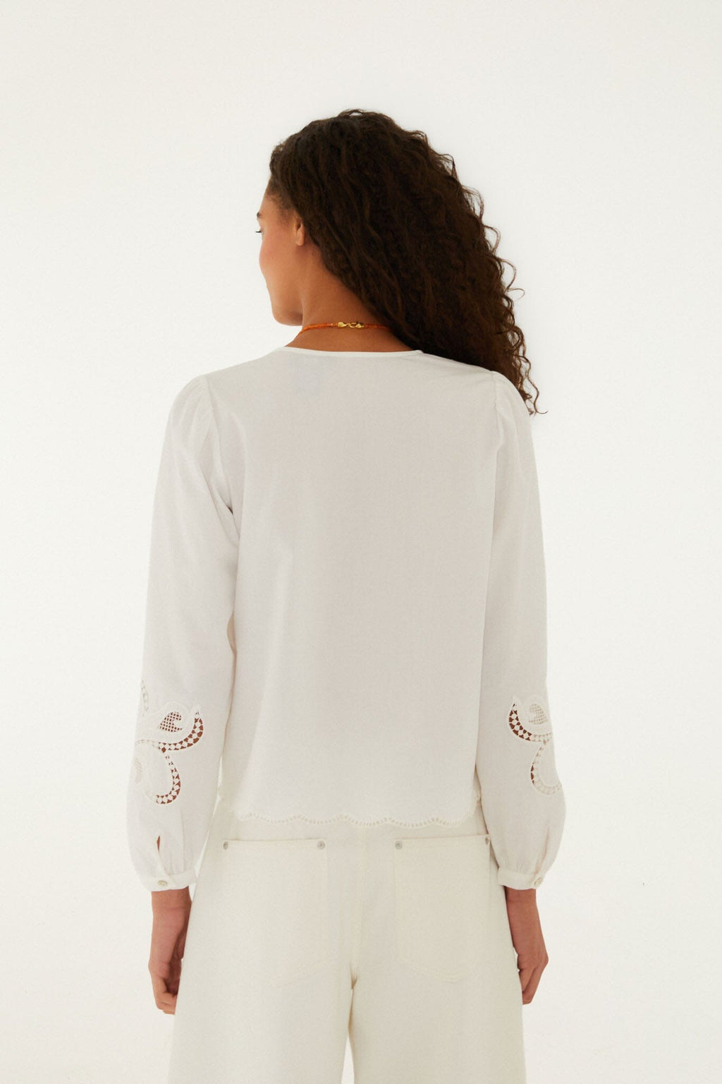 Off-White Richelieu Long Sleeve Blouse