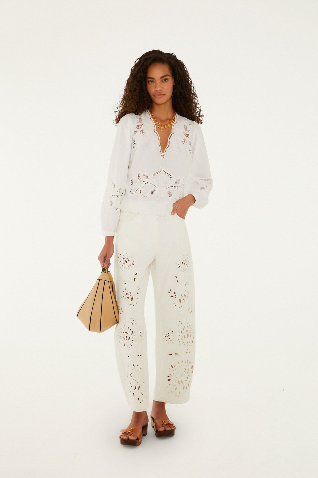 Off-White Richelieu Long Sleeve Blouse