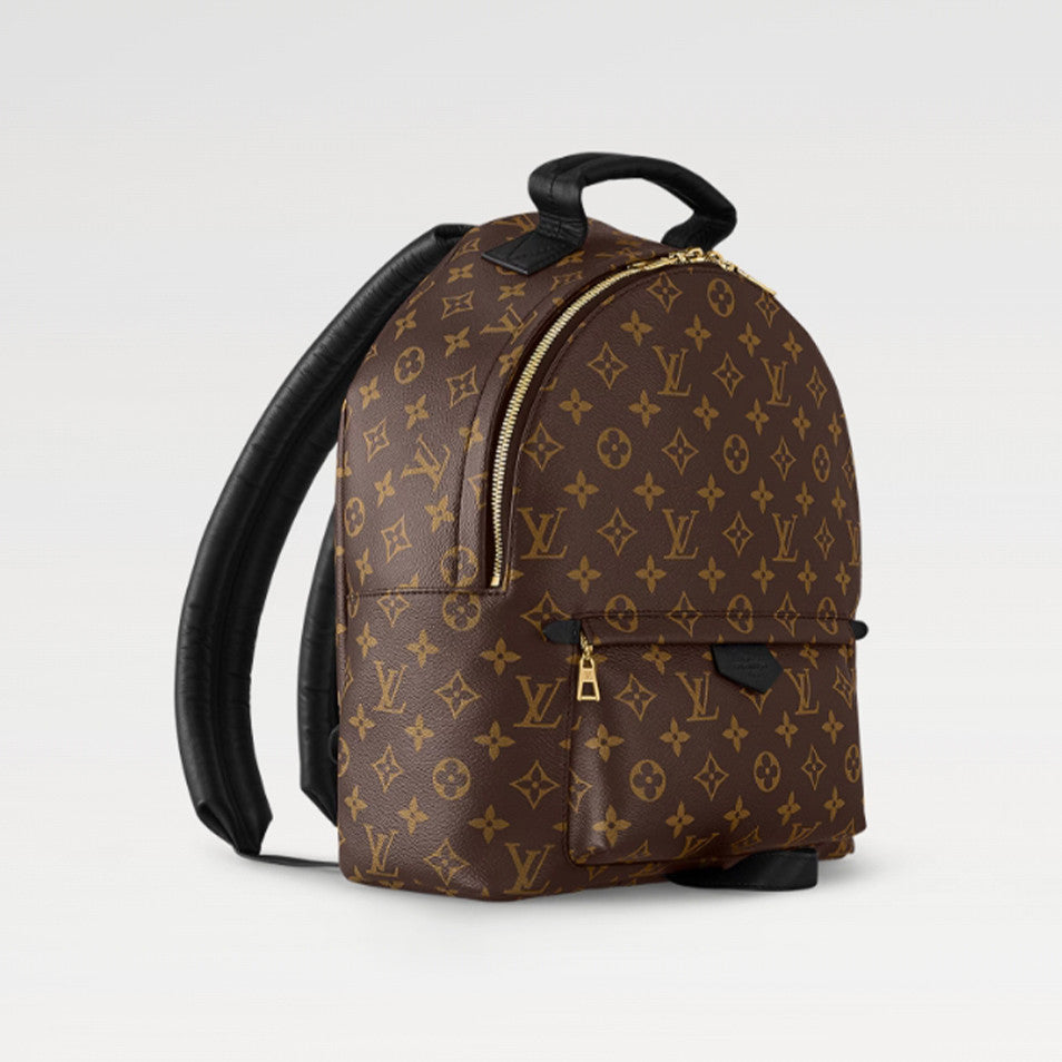 Louis Vuitton Women's Palm Springs Small Shoulder Bag Logo Printed Zipper Closure Cowhide Backpack Solid Color Casual Bags #71892