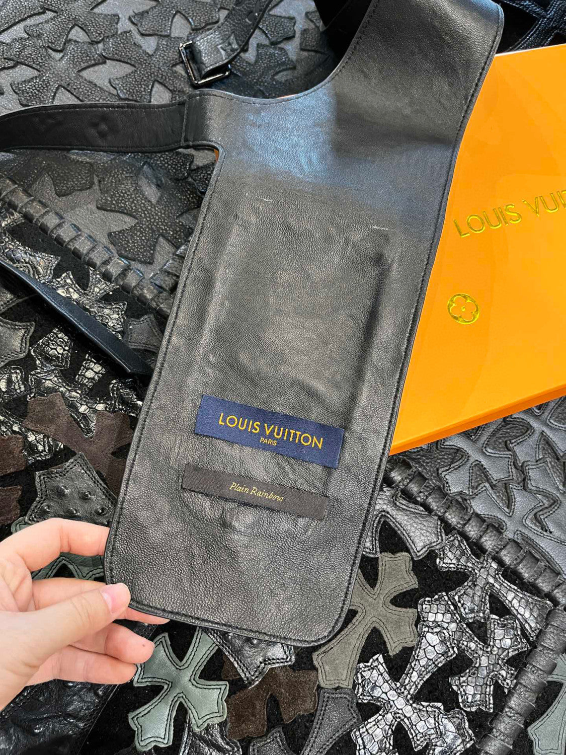 Louis Vuitton Leather Printed Vest With Accessories #22172