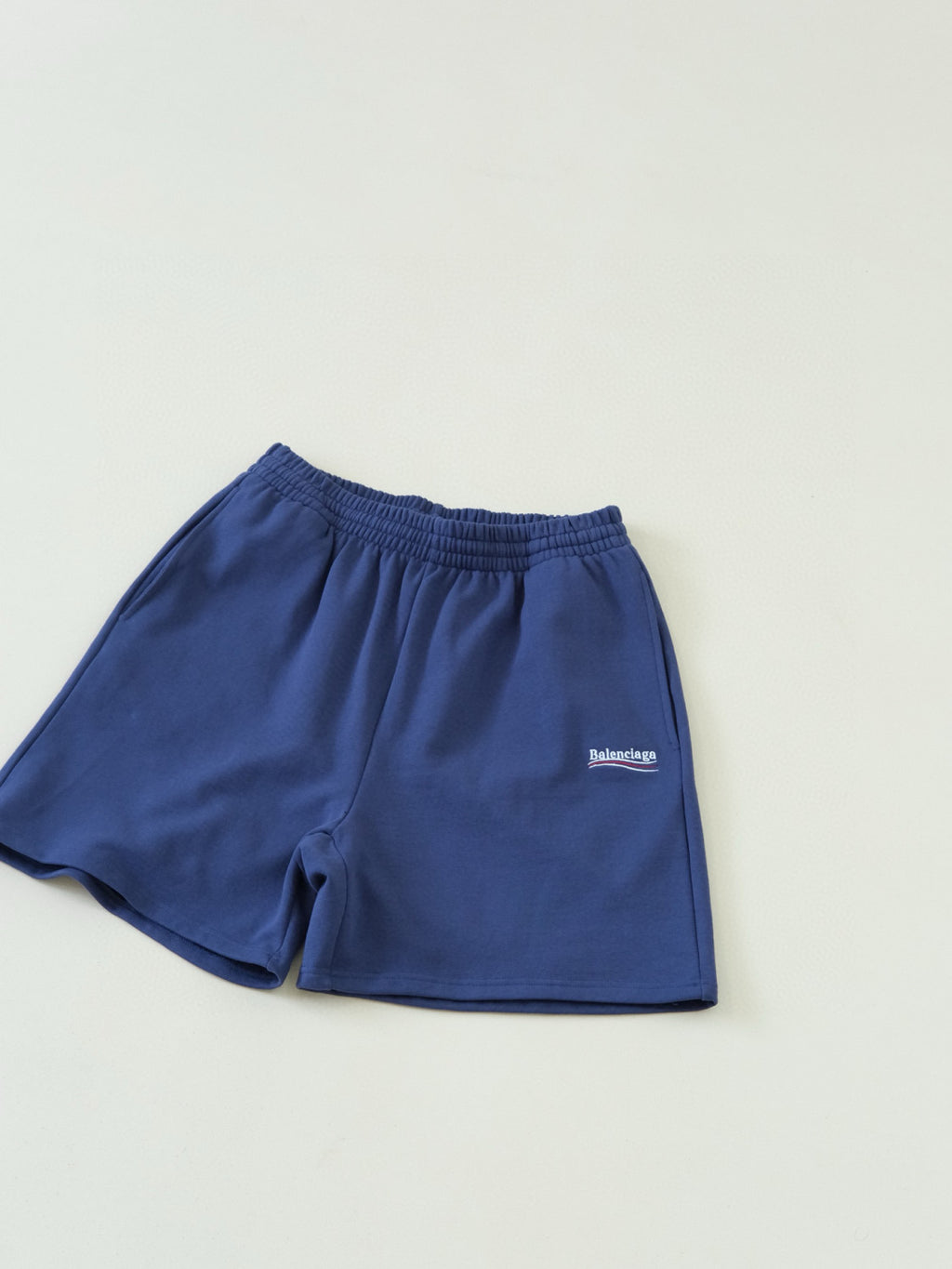 Balenciaga Men's Summer Solid Color Letter Print Elastic Waist Casual Shorts Pants #98974