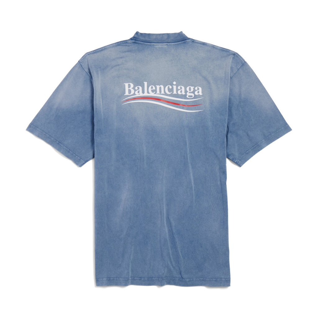 Balenciaga Men's Summer Solid Color Logo Printed Pattern Round Neck Regular Fit Short Sleeve T-Shirt #74487