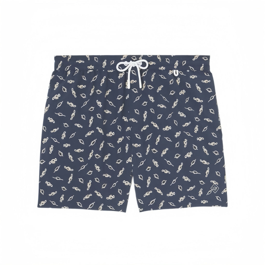Loro Piana Men's Rope Knot Printed Beach Shorts Vacation Spring Summer Fashion Trend Swimming  Shorts Ngvp #1729