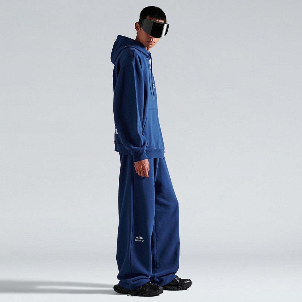 Balenciaga Top-quality Version Men's 3b Sports Icon Half-zip Hoodie in Washed #336946