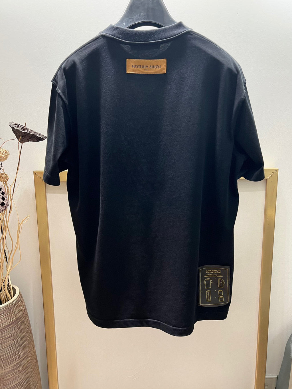 Louis Vuitton Men's Black Summer Short Sleeve Inside Out T-Shirt #96929