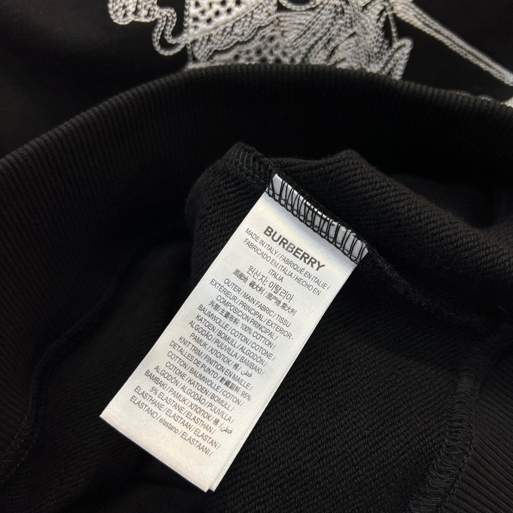 Burberry Embroidered Knight Pattern Hooded Sweatshirt Pullover #96225