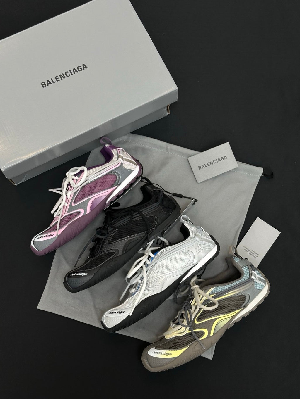 Balenciaga Radar Gradient Lines Sneaker #386998