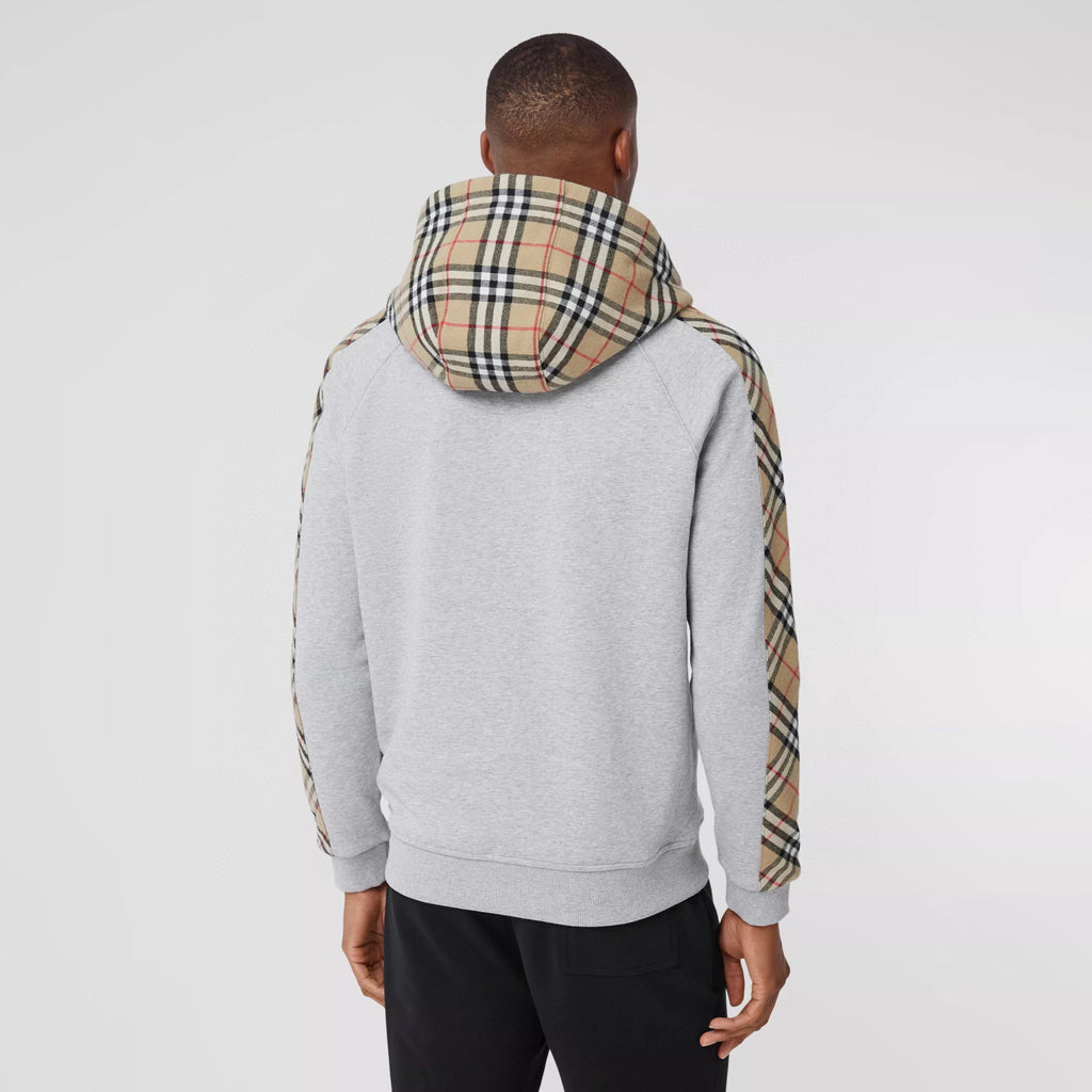 Burberry Zip Sport Hooded Sweatshirt Grey #96112