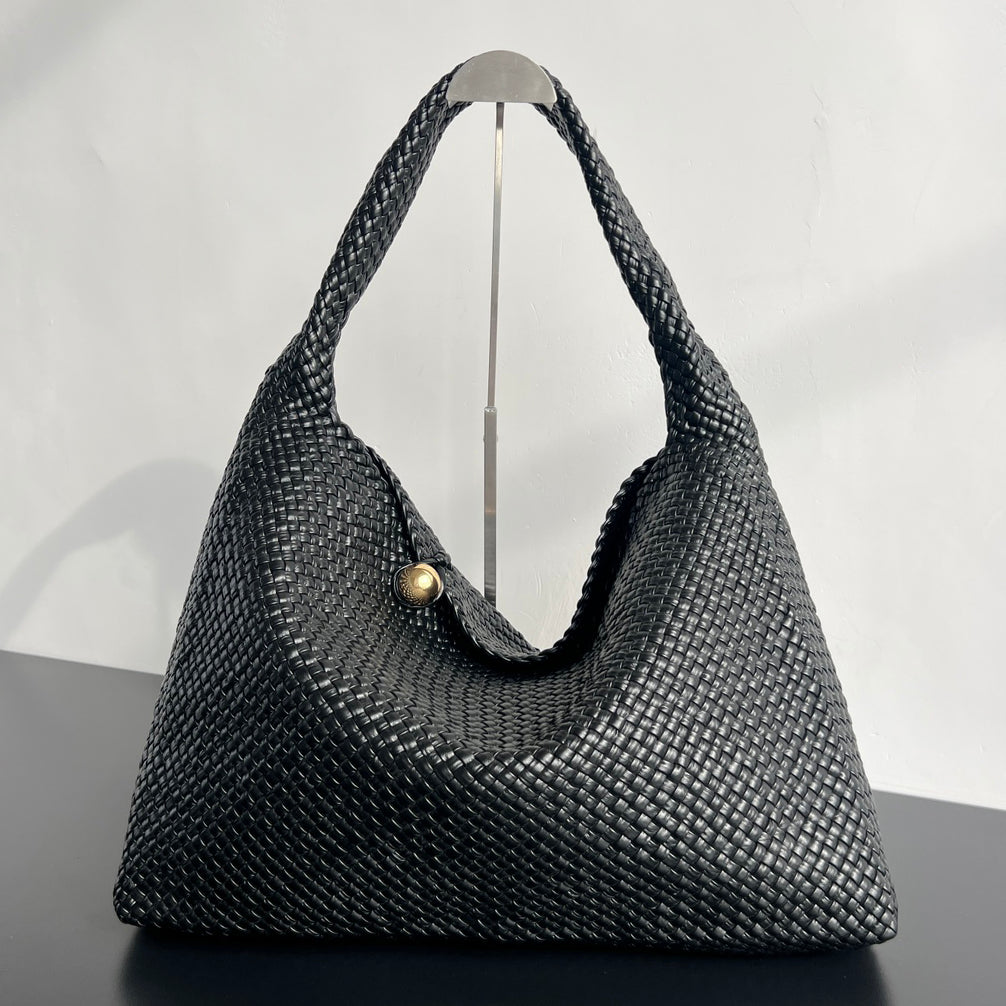 Bottega Veneta Women's Fashion Casual Leather Handbag With Knitted Balls And Leather Buckle Details Shoulder Bag Bags 826196v2ez01424#78881