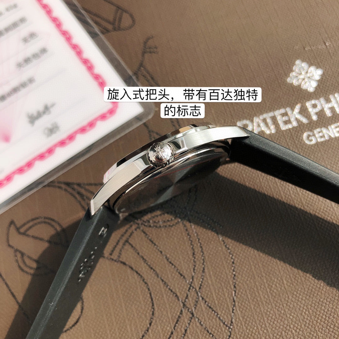 Patek Philippe Mechanical Watches With Diamonds On Silicone Straps Watch #96352