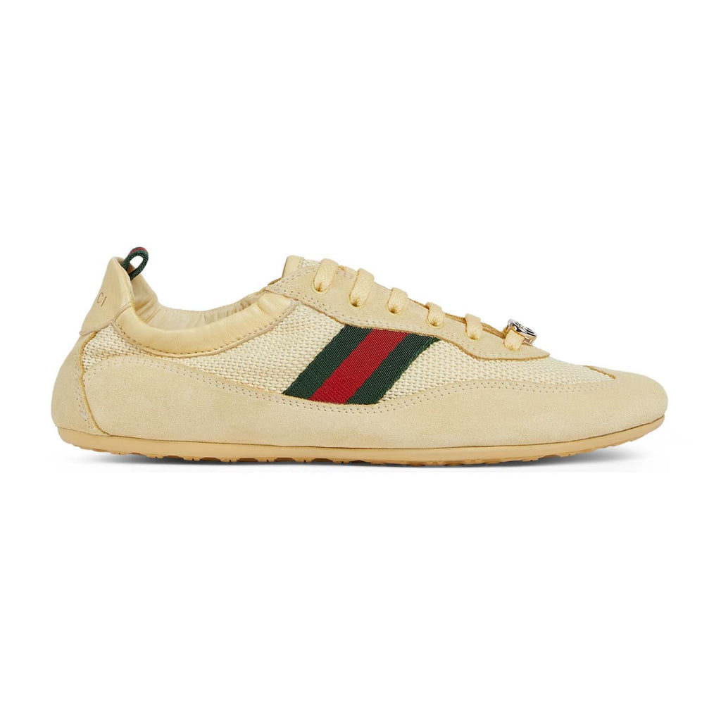 Gucci White GG Canvas Gucci Shift Series Women's Sneakers #333045