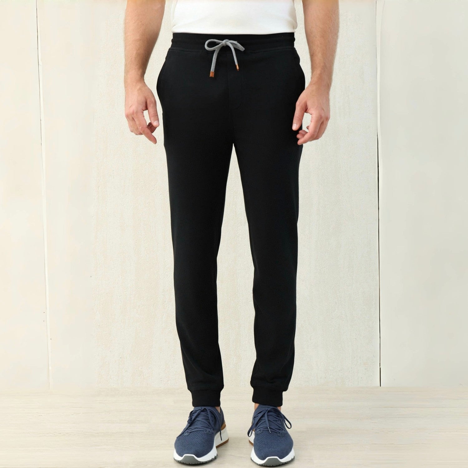 Brunello Cucinelli Men's Lace-up Sweatpants Four Seasons Solid Color Cotton Casual Drawstring Trousers Pants Ngvp #1767