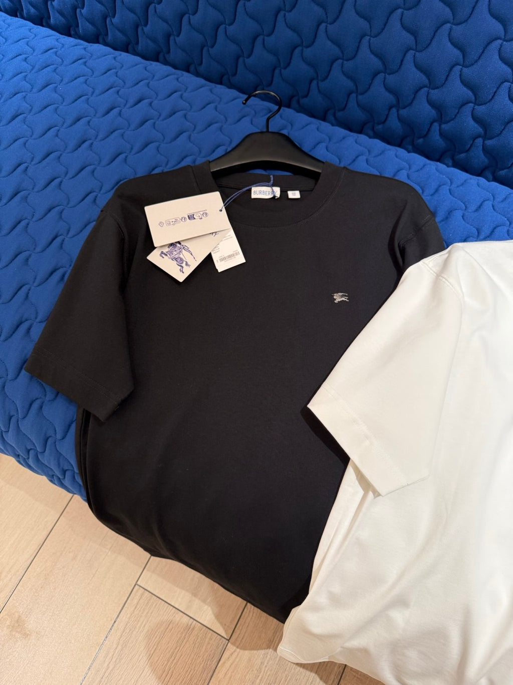 Burberry Metal EKD Cotton T-shirt in Black #378046
