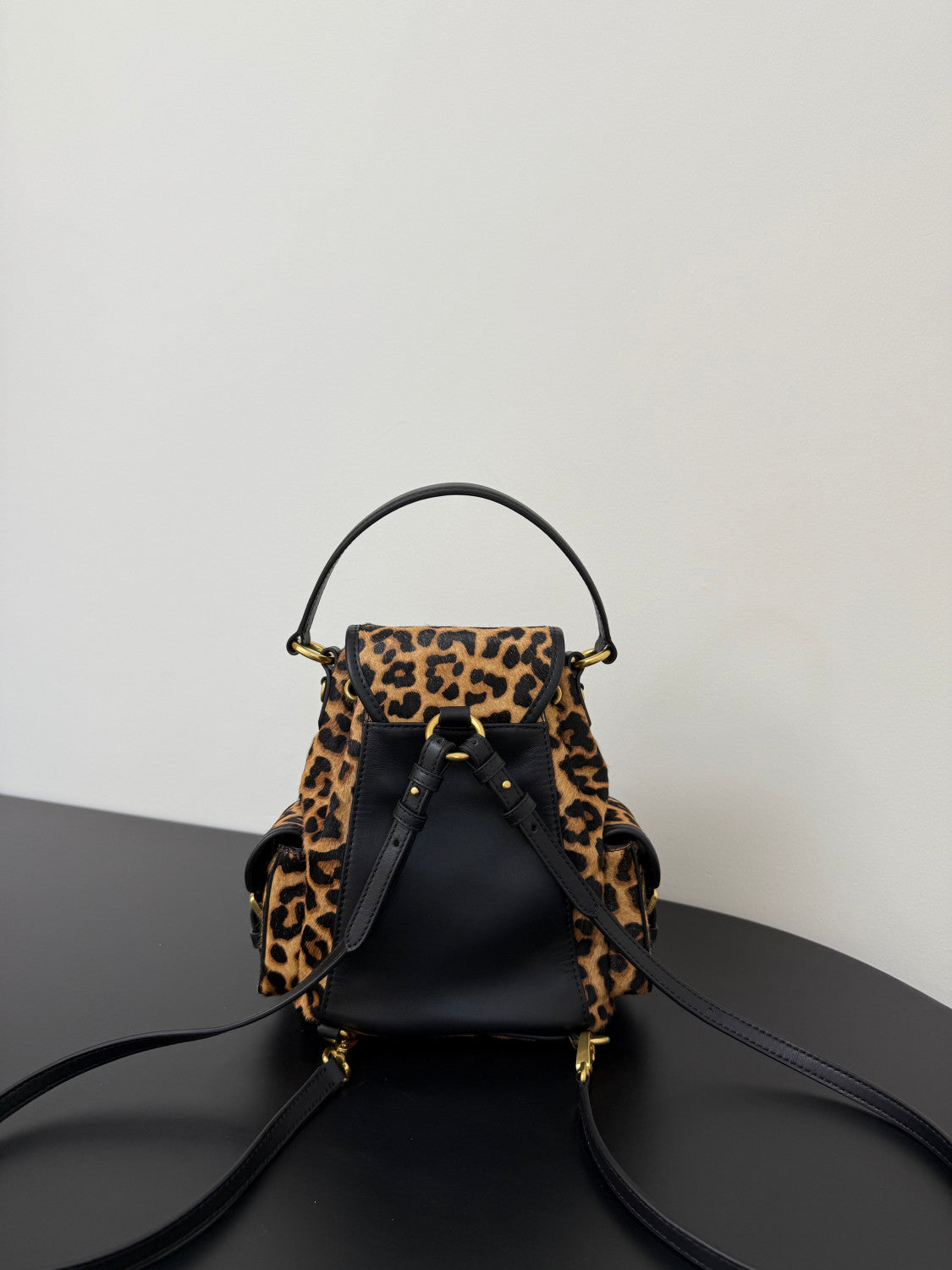 MiuMiu Honey Printed Leather Backpack #334714