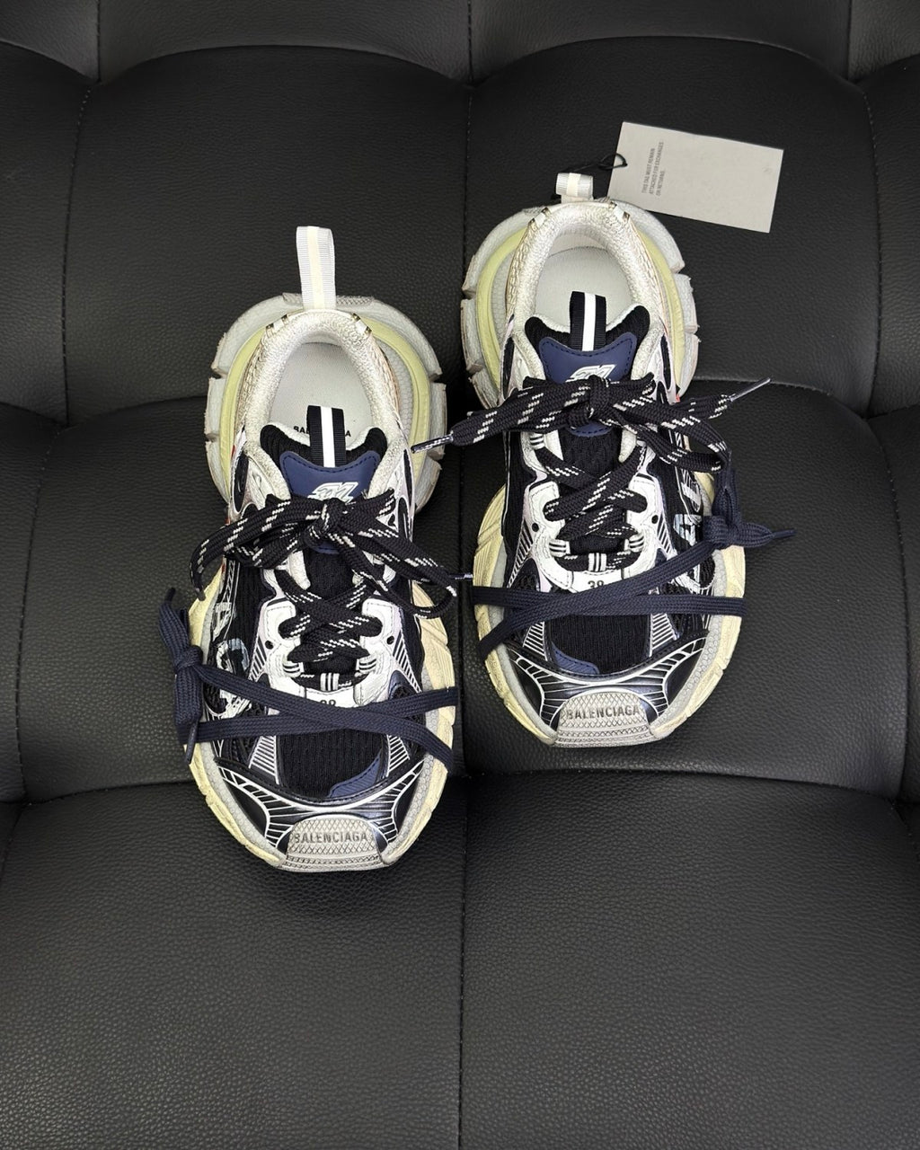 Balenciaga Men's 3xl Split Logo Sneaker #376545