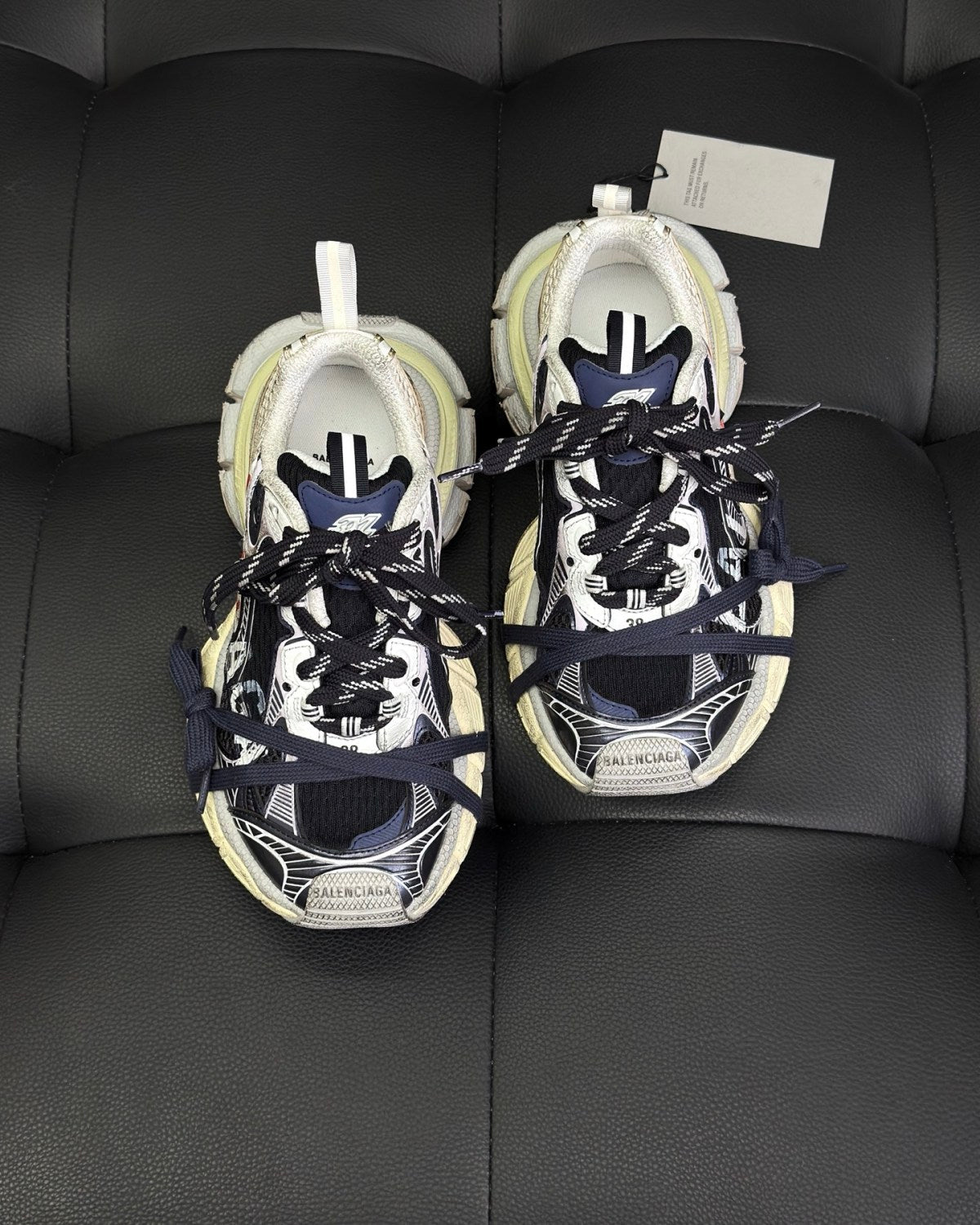Balenciaga Men's 3xl Split Logo Sneaker #376545