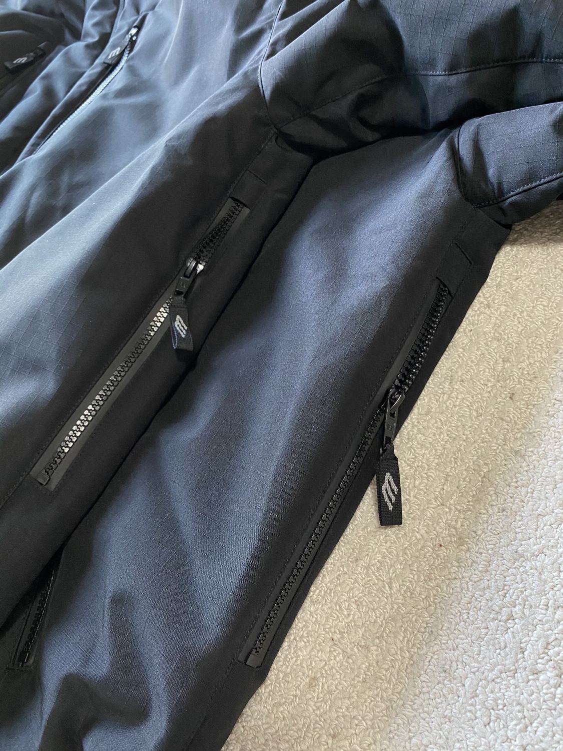 Balenciaga Men's Spring and Autumn Black Letter Printed Hooded Zipper Long Sleeve Jacket #74375