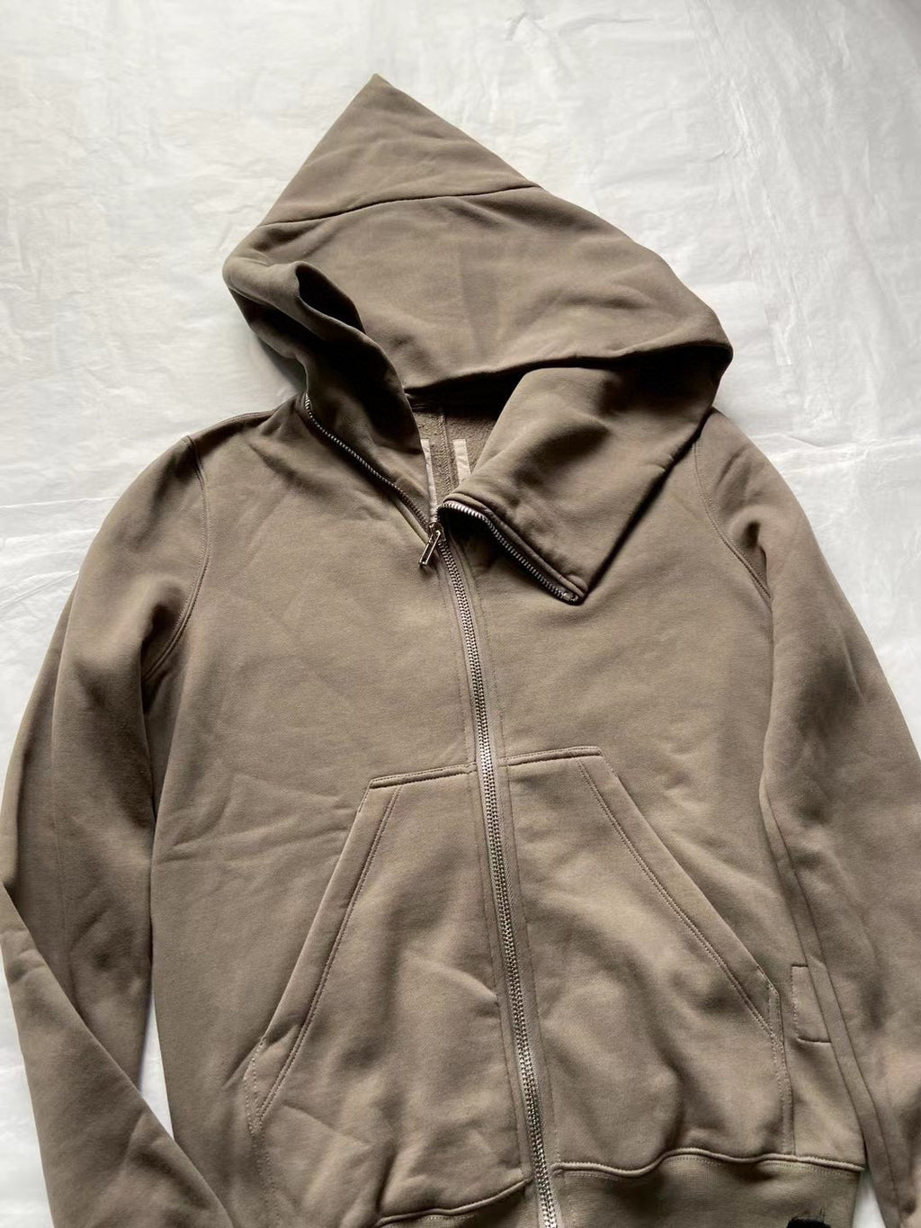 Rick Owens Irregular Zipper Jacket Coat Ngvp #6553
