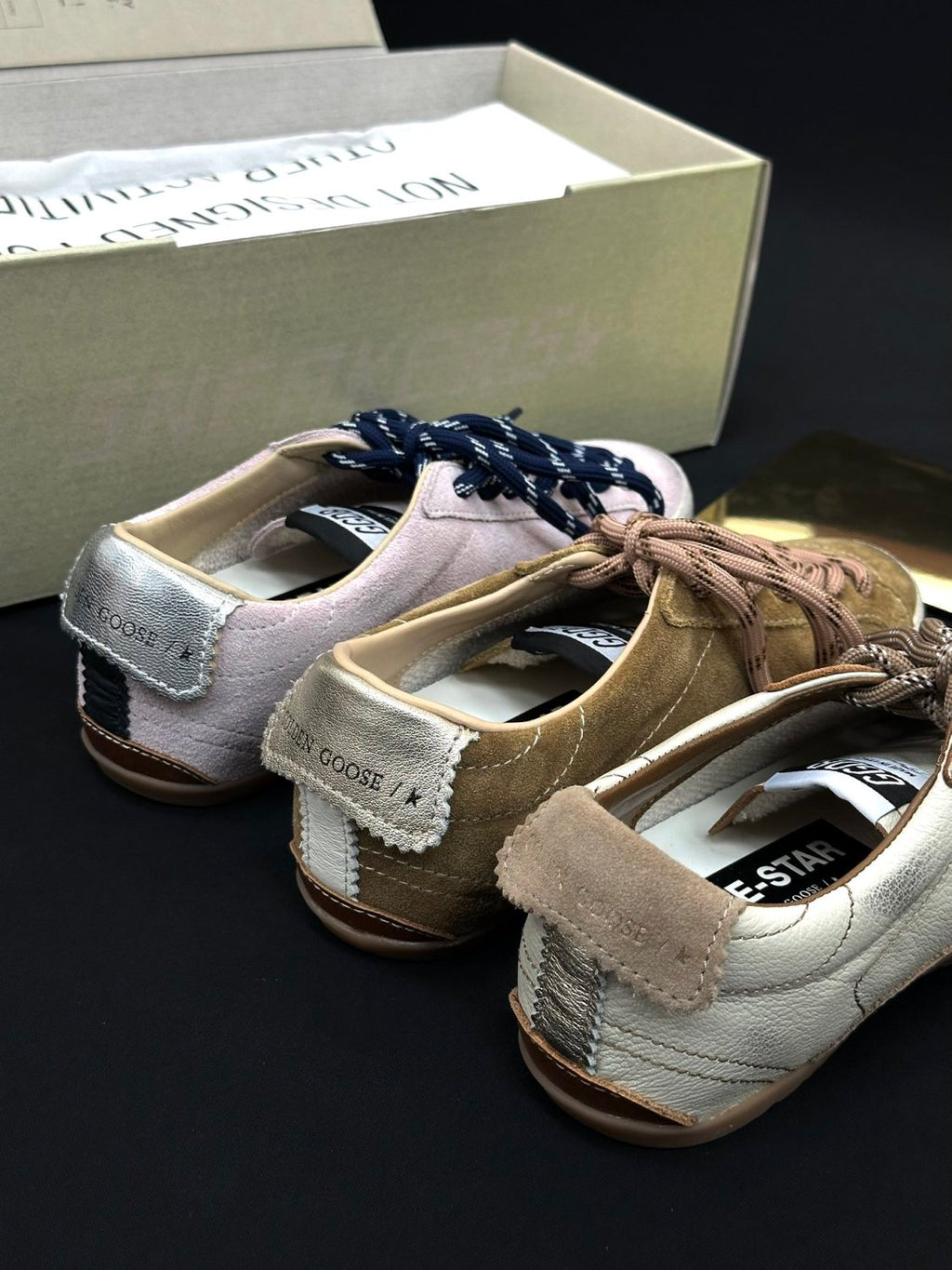 Golden Goose Men's and Women's Spring/Fall Fashion Casual Round Toe Lace Up Low Top Star Print Thin Sole Sneakers Casual Shoes Shoes #78525