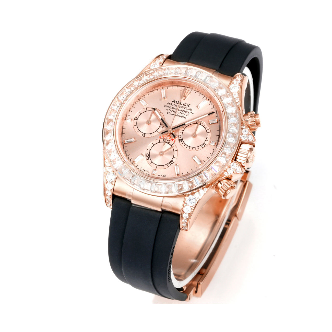 Rolex Men's Automatic Mechanical Movement 100 Meter Water Resistant Dial Watch with Diamonds #75356