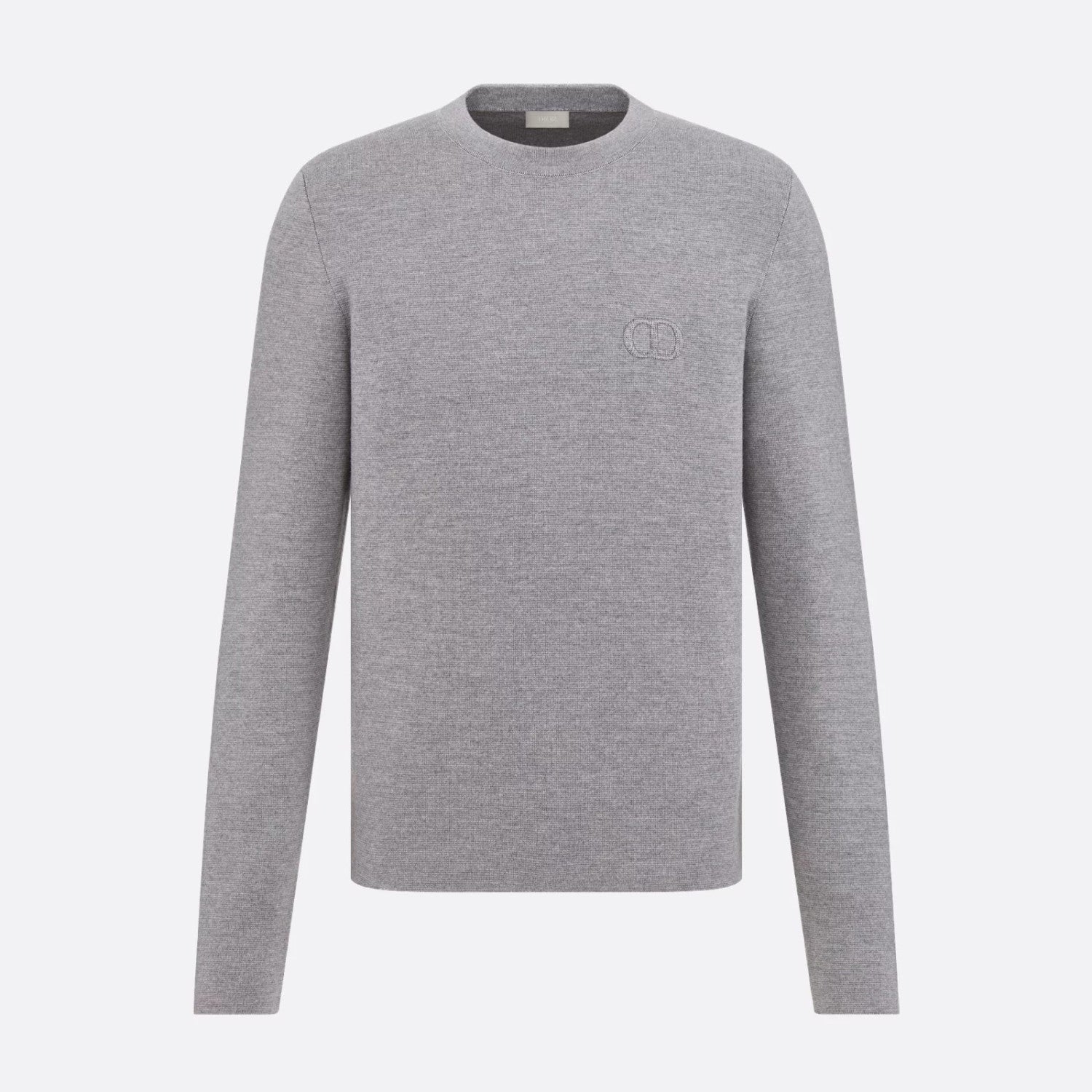 Dior Men's Spring and Autumn Solid Color Round Neck Cotton Wool Long Sleeve Sweater #75515