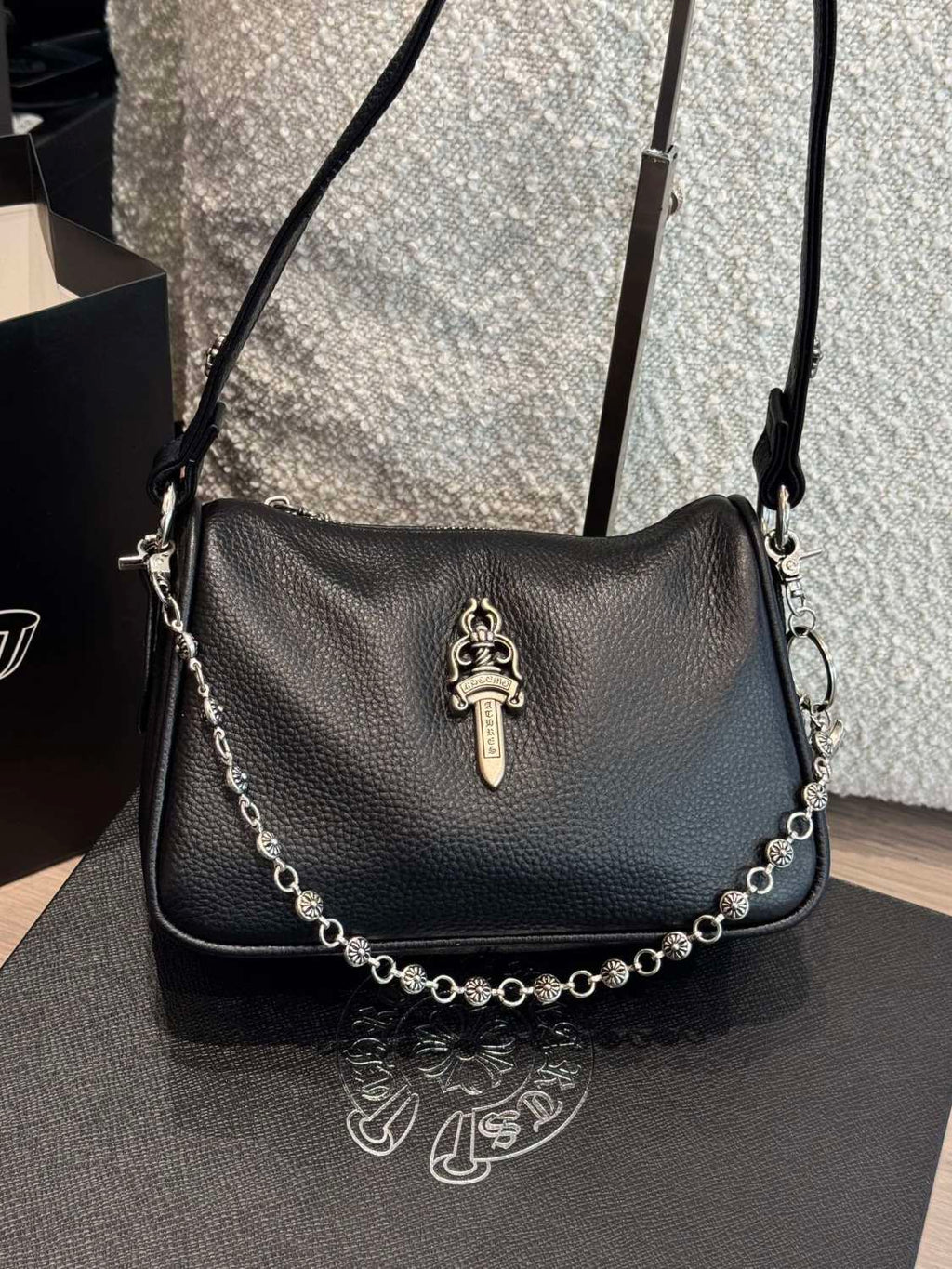 Chrome Hearts Women's Solid Silver Accent Tote Underarm Shoulder Bag Bags #75647