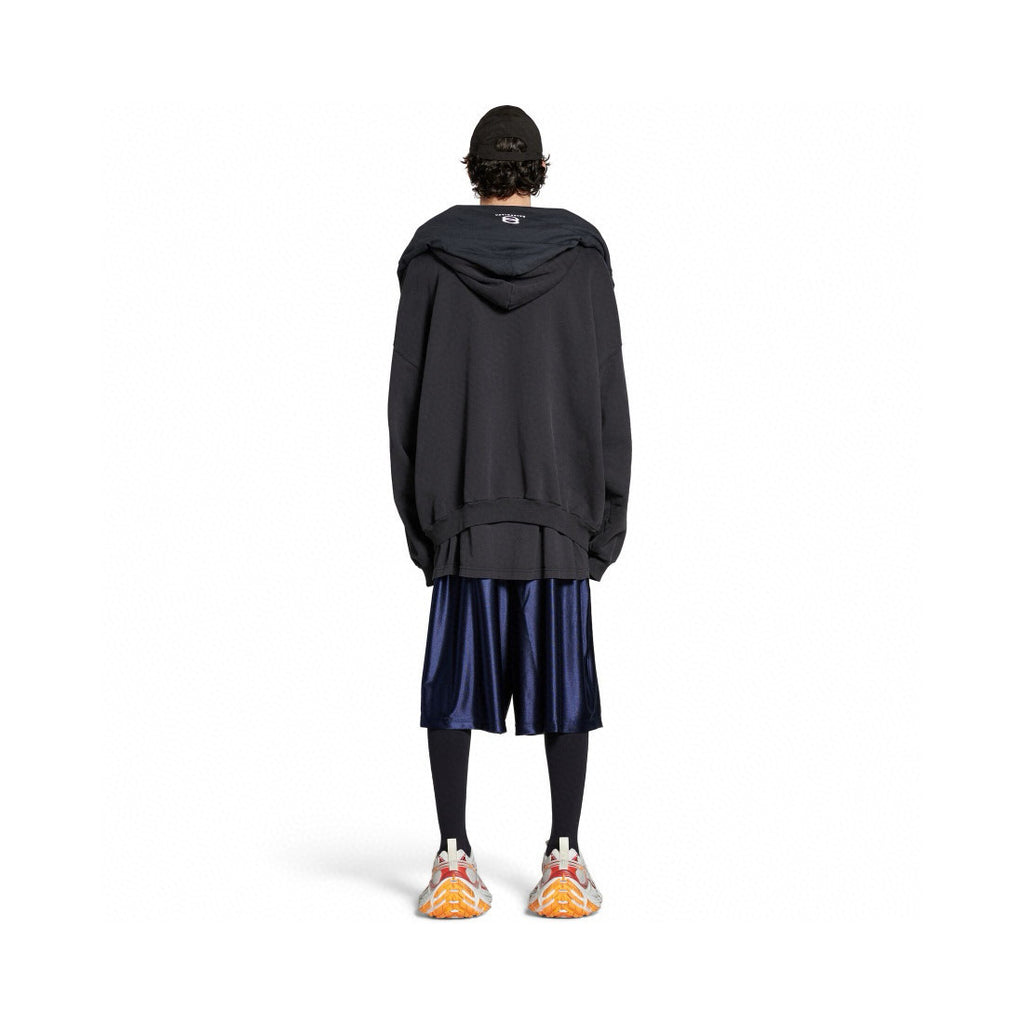 Balenciaga Men's Letter Printed Elastic Waist High Street Summer Straight Casual Solid Color Shorts #77275