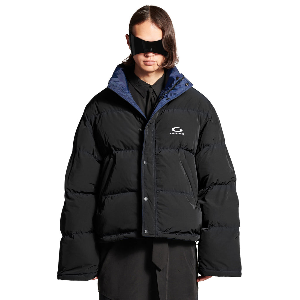 Balenciaga Women's Autumn and Winter Solid Color Reversible Letter Logo Pattern Printed Long Sleeve Puffer Down Jacket #73839