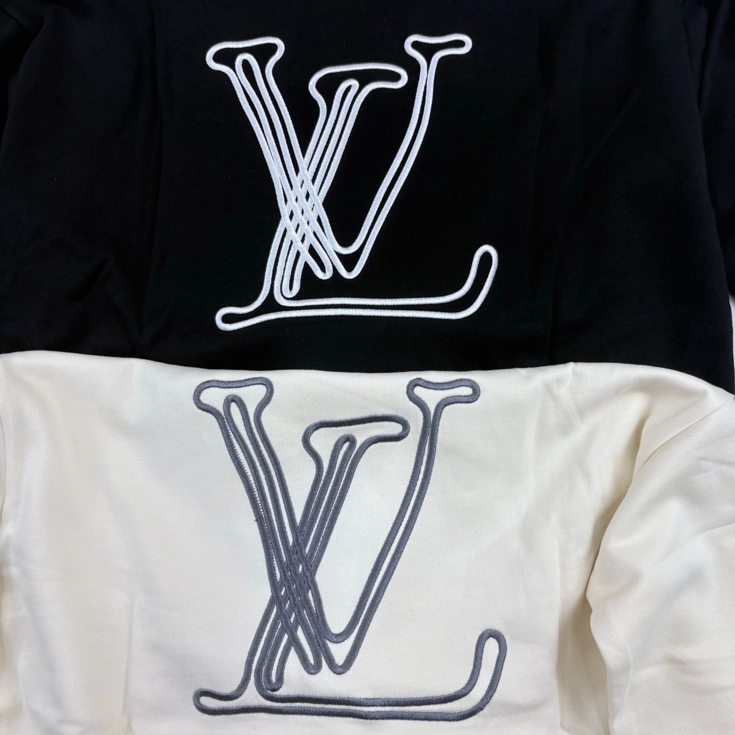Louis Vuitton Men's And Women's Spring/Fall Fashion Casual Solid Color Cotton Knit Hoodie With Logo Embroidery Sweatshirt #78567