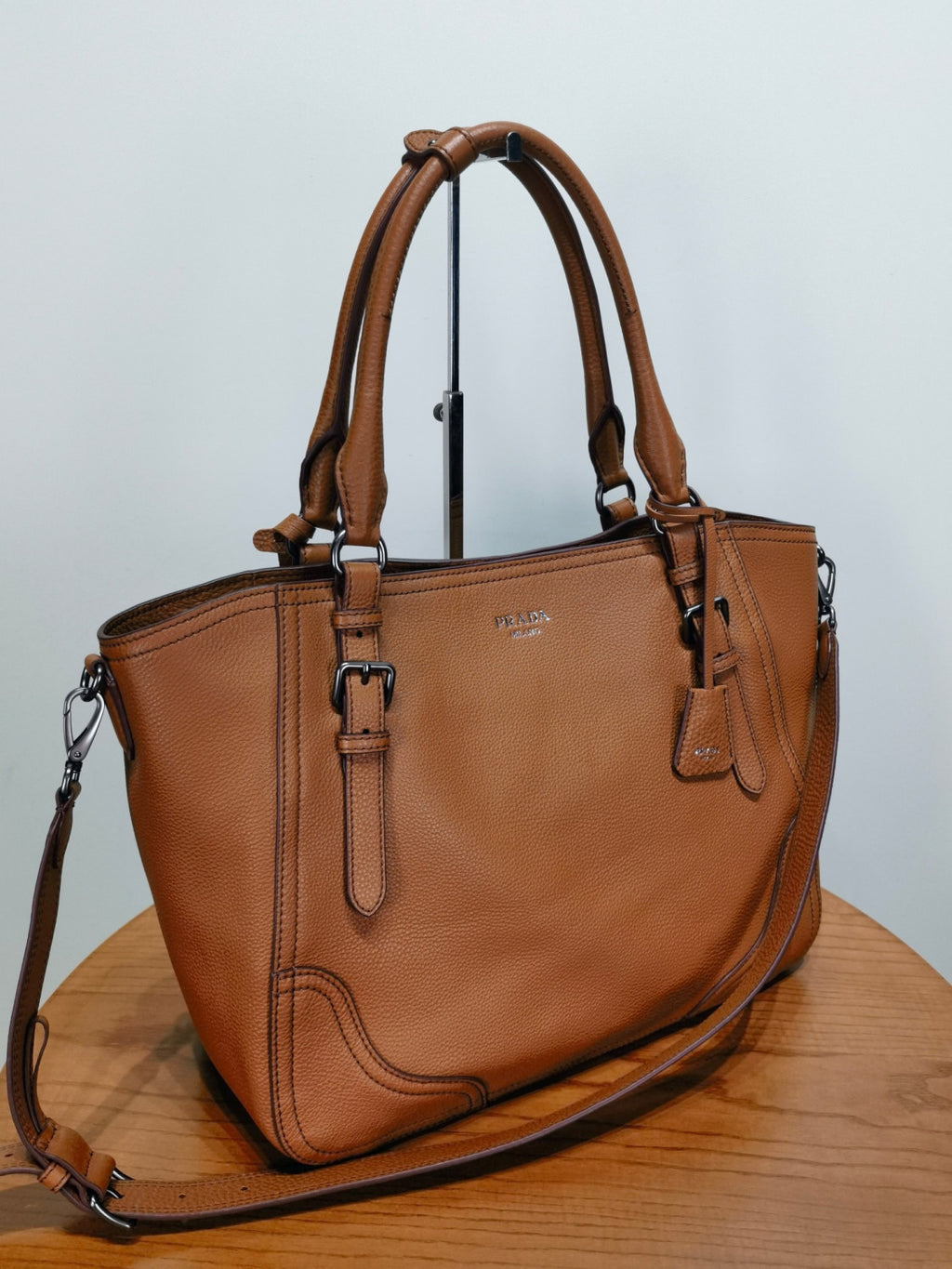 PRADA Large Leather Tote Bag #335977