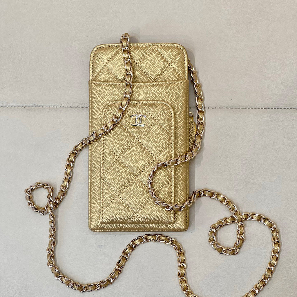 Chanel Women's Fashion Casual Leather Chain Logo Mobile Phone Bag Coin Purse Card Holder Bag Bags #78386