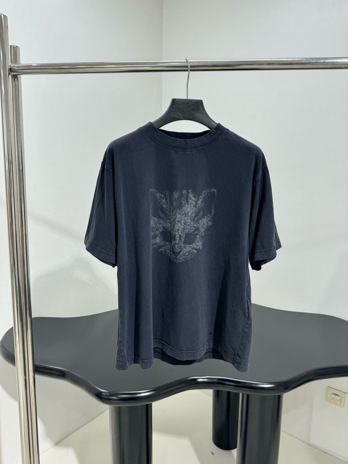 Balenciaga Men's Women's  Winter New Kittycat Medium Fit T-shirt Spring Summer Fashion Black And White Printed Round Neck Short Sleeve Casual T-shirt Ngvp #2487
