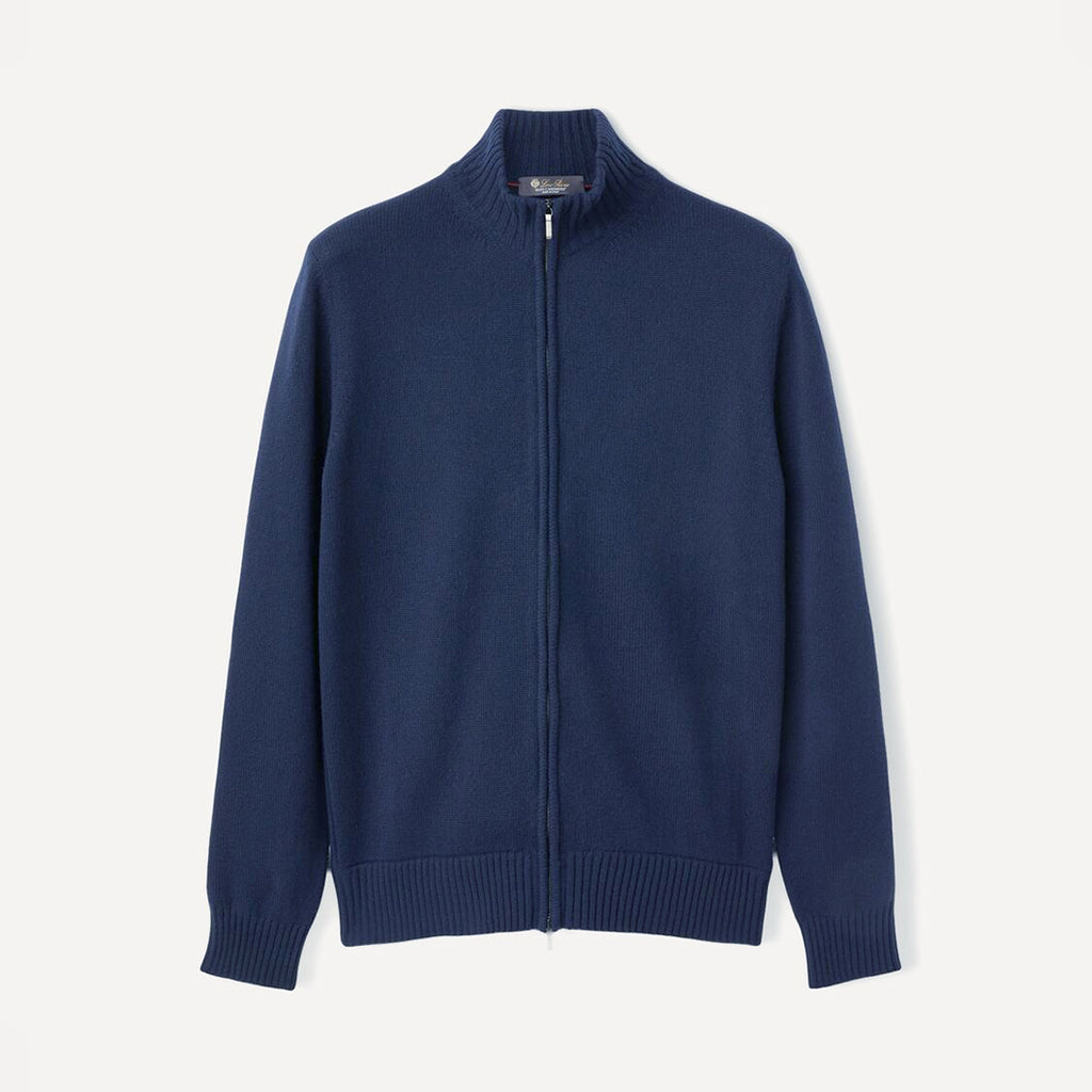 Loro Piana Men's Spring And Autumn Fashion Parksville Long Sleeve Solid Color Zipper Casual Cashmere Aviator Jacket Ngvp #9482