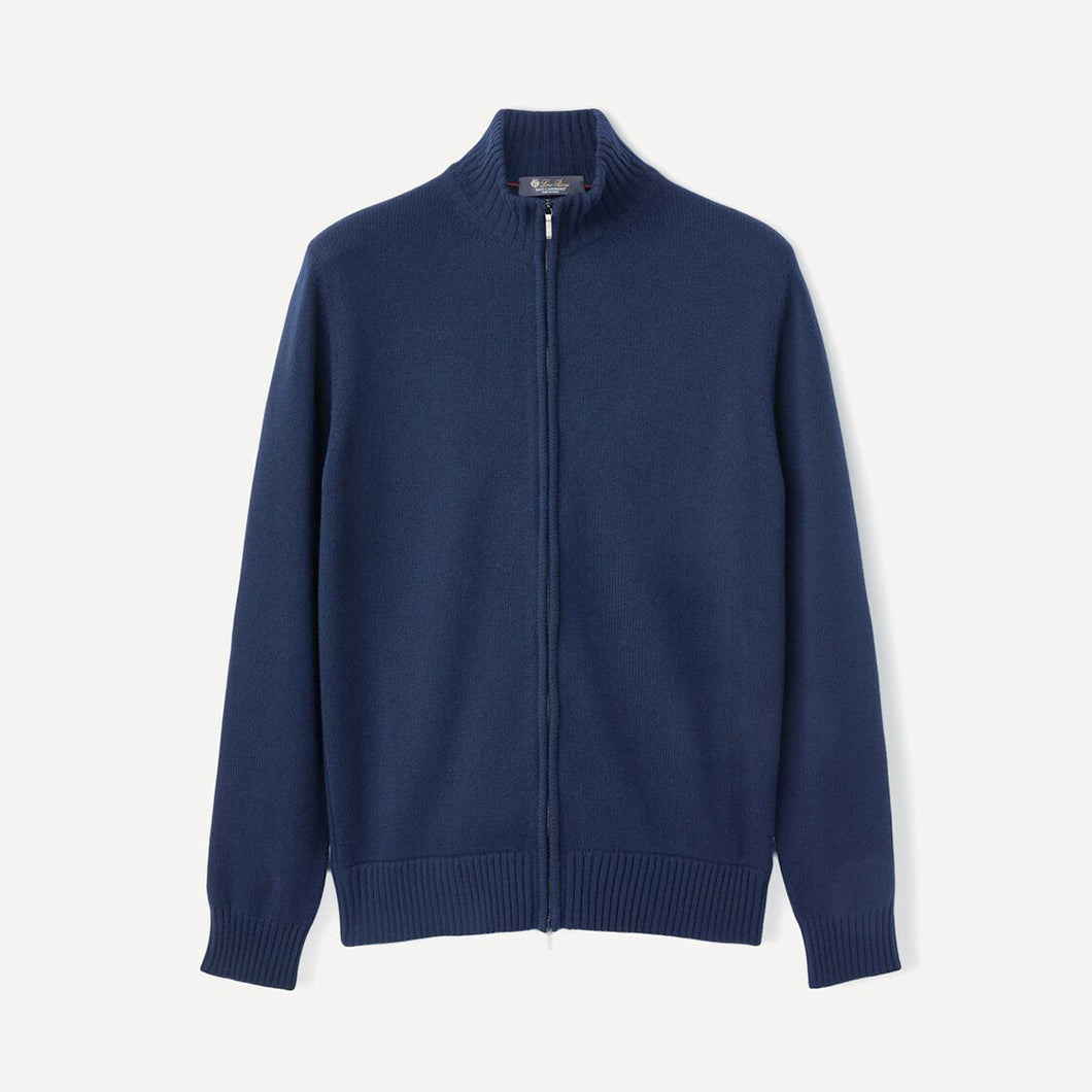 Loro Piana Men's Spring And Autumn Fashion Parksville Long Sleeve Solid Color Zipper Casual Cashmere Aviator Jacket Ngvp #9482